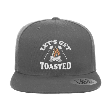 Let's Get Toasted Embroidered Flat Bill Hat